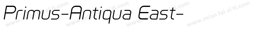 Primus-Antiqua East字体转换